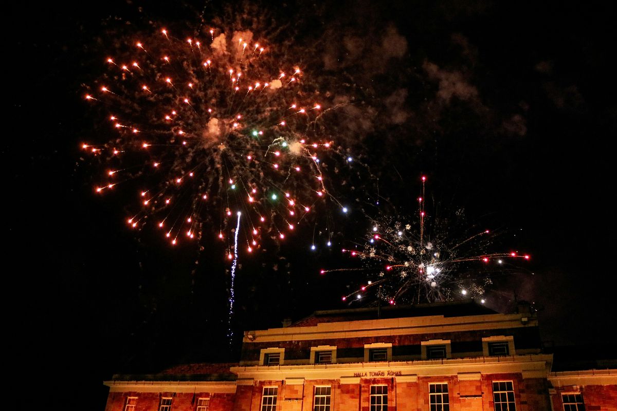 Wo das Feuerwerk ist